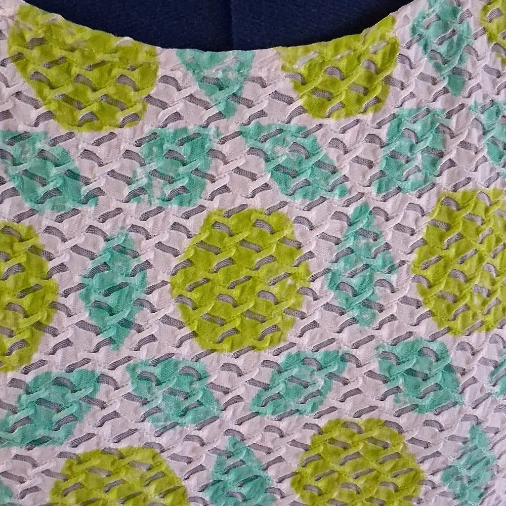 Ruby Rd. Textured Geometric Patterned Jersey Top - Picture 2 of 10